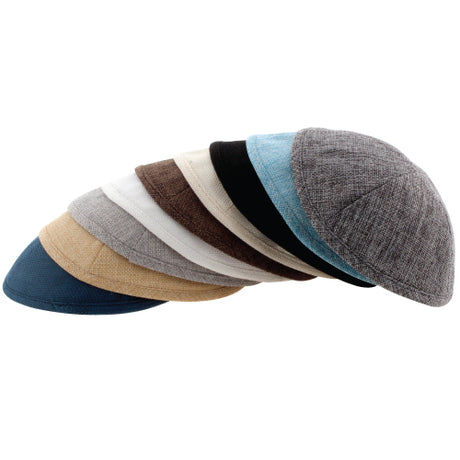 Linen Kappel 19Cm - Assorted Colors {Judaica-Clothing-Kappel} Manchester Judaica