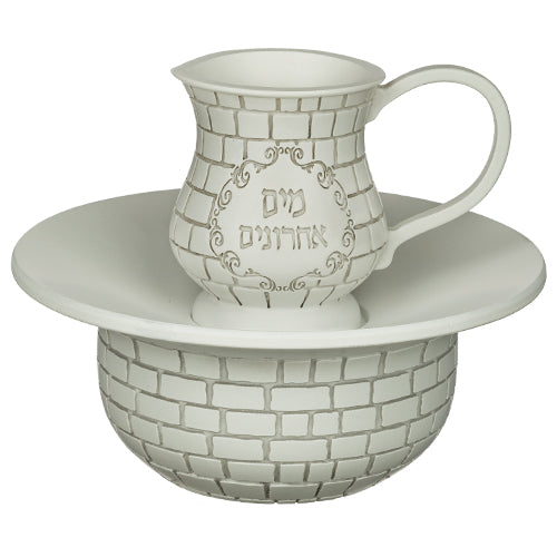 Polyresin Mayim Achronim 12 Cm {Judaica-Tabletop-Mayim Achronim} Manchester Judaica