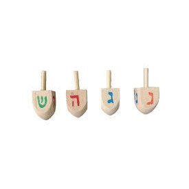 Wooden Dreidal {Holiday-Chanukah-Dreidlech} Manchester Judaica