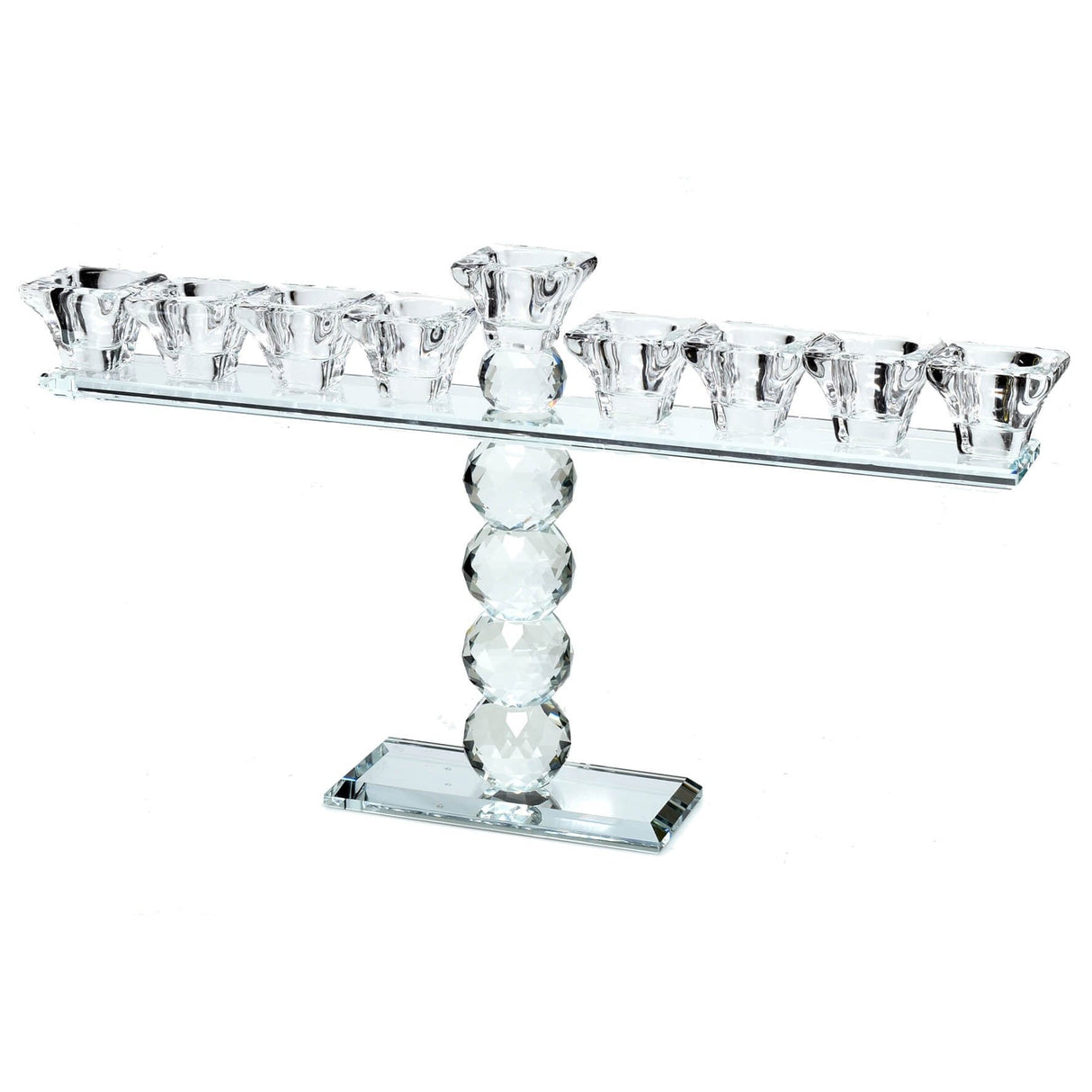 Crystal Menorah Balls {Holiday-Chanukah-Menorah} Manchester Judaica