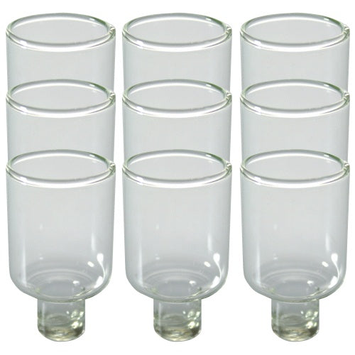 Glass Oil Cups - Wide {Judaica-lecht-Glasses & Accessories} Manchester Judaica