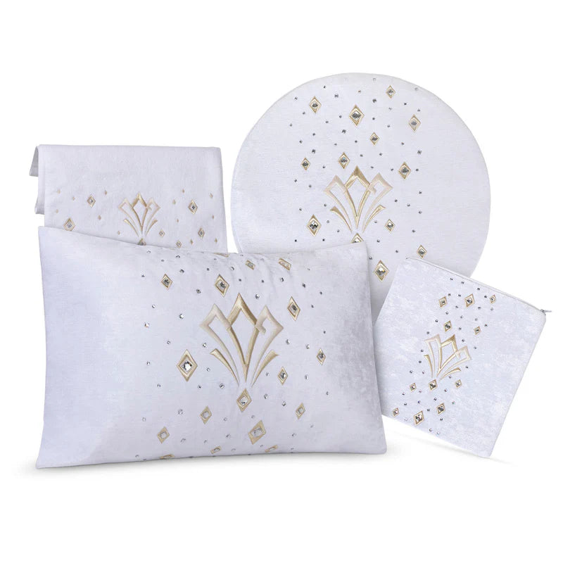 Pesach Set 680 - brown {Holiday-Pesach-Matzah Tash & Pesach Set} Manchester Judaica