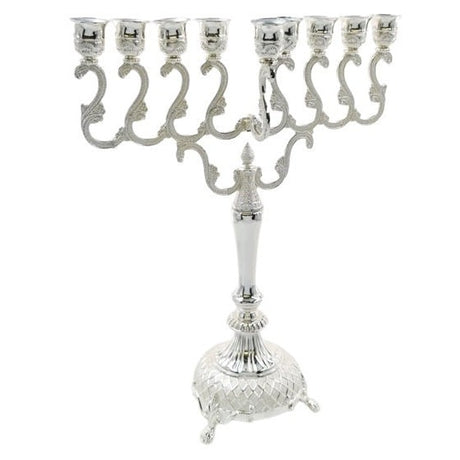 Silver Plated Menorah 42Cm {Holiday-Chanukah-Menorah} Manchester Judaica