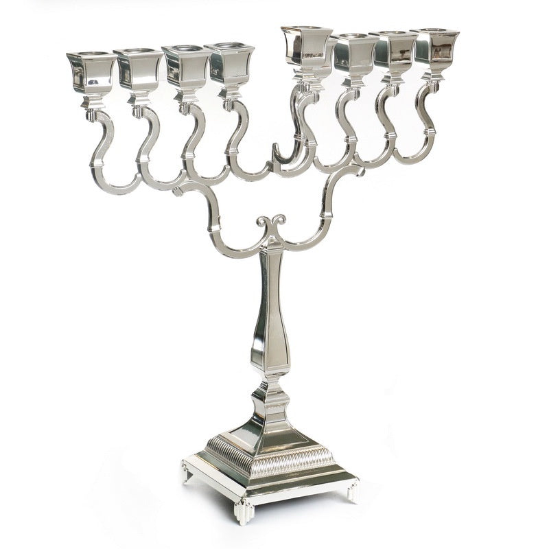 Silver Plated Menorah 56Cm {Holiday-Chanukah-Menorah} Manchester Judaica