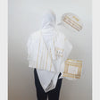 Tallis Gold Stripes {Judaica-Clothing-Tallis} Manchester Judaica