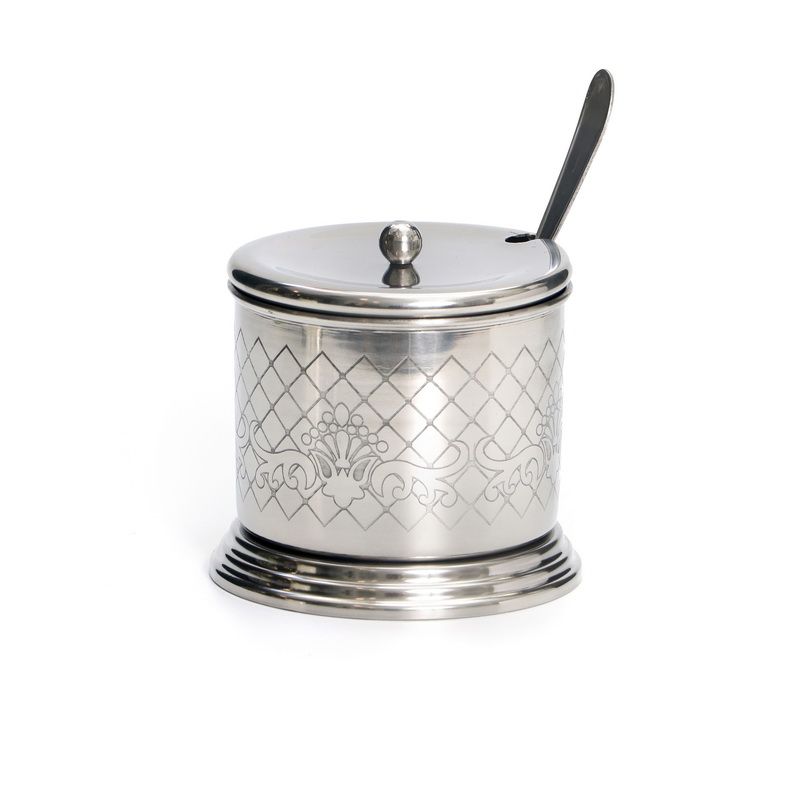 Silverplated Honey Dish {Holiday-Rosh Hashanah-Honey Dishes} Manchester Judaica