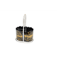 Acrylic Cuttlery Holder Black And Gold {Judaica-Home-items} Manchester Judaica