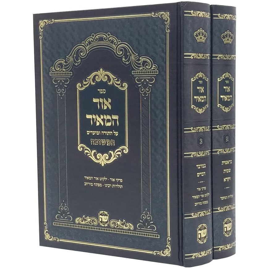 אור המאיר על התורה ומועדים המשובח ב' כרכים - הוצאת שער התורה {ספרים-תורה-ספרי חסידות} Manchester Judaica