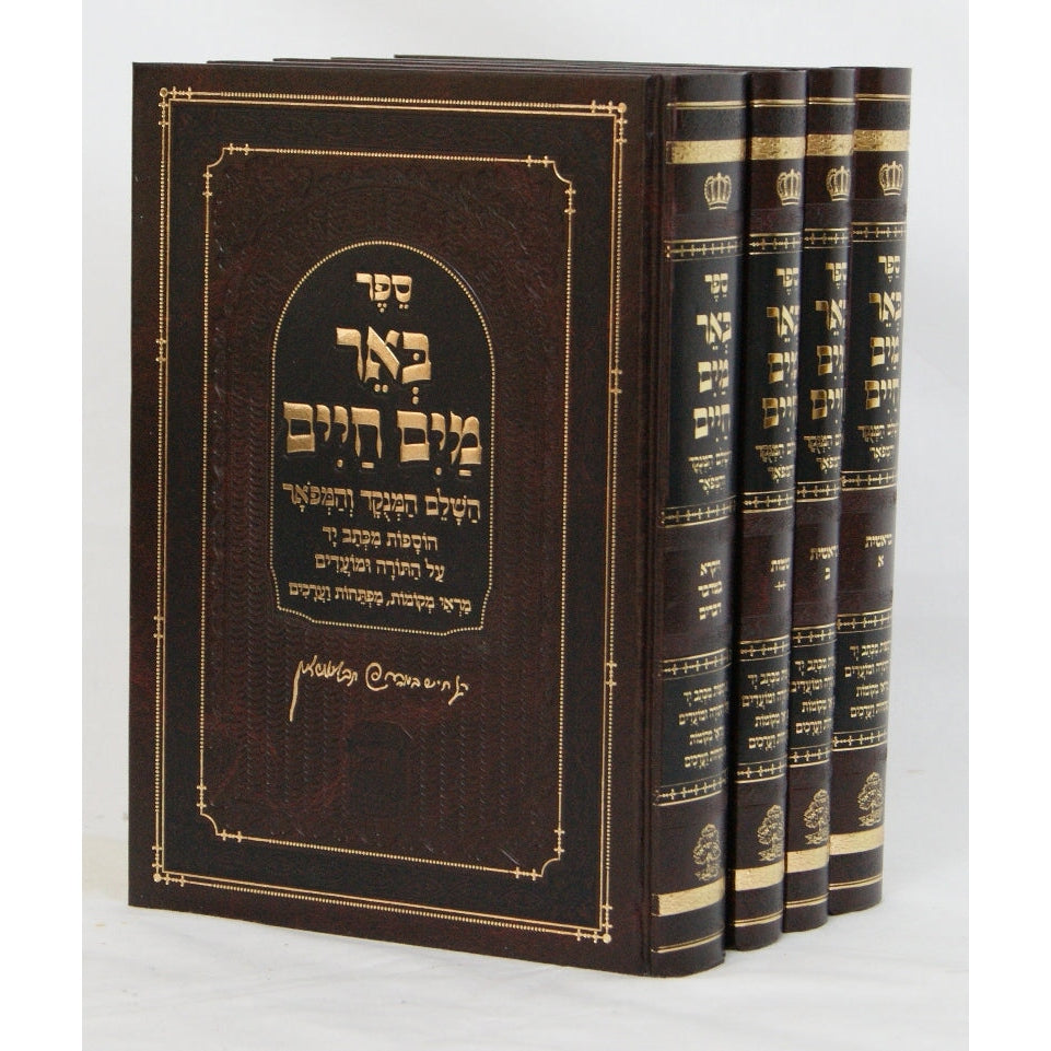 באר מים חיים על התורה ד' כרכים סדור חדש מנוקד אבן ישראל {ספרים-תורה-ספרי חסידות} Manchester Judaica