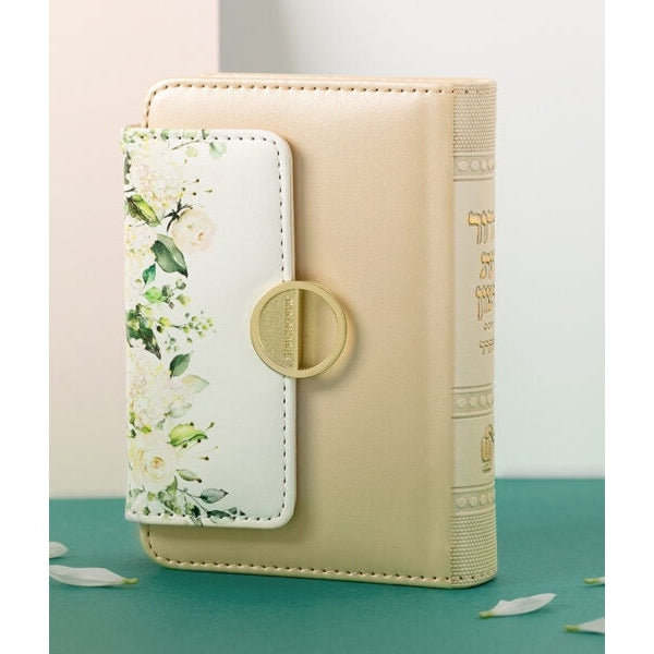 Floral Siddur Cream - Ashkenaz {ספרים-תפילות-סדור} Manchester Judaica