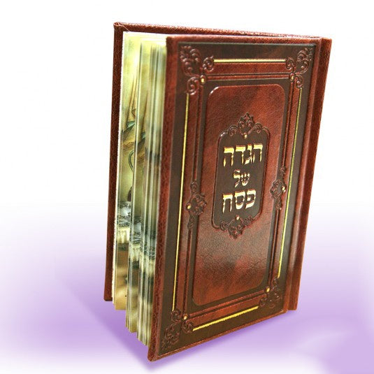 Hagodah Shel Pesach - Brown {Holiday-Pesach-Haggadah} Manchester Judaica