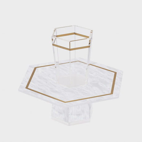 Mayim Achronim - White Pearl {Judaica-Tabletop-Mayim Achronim} Manchester Judaica