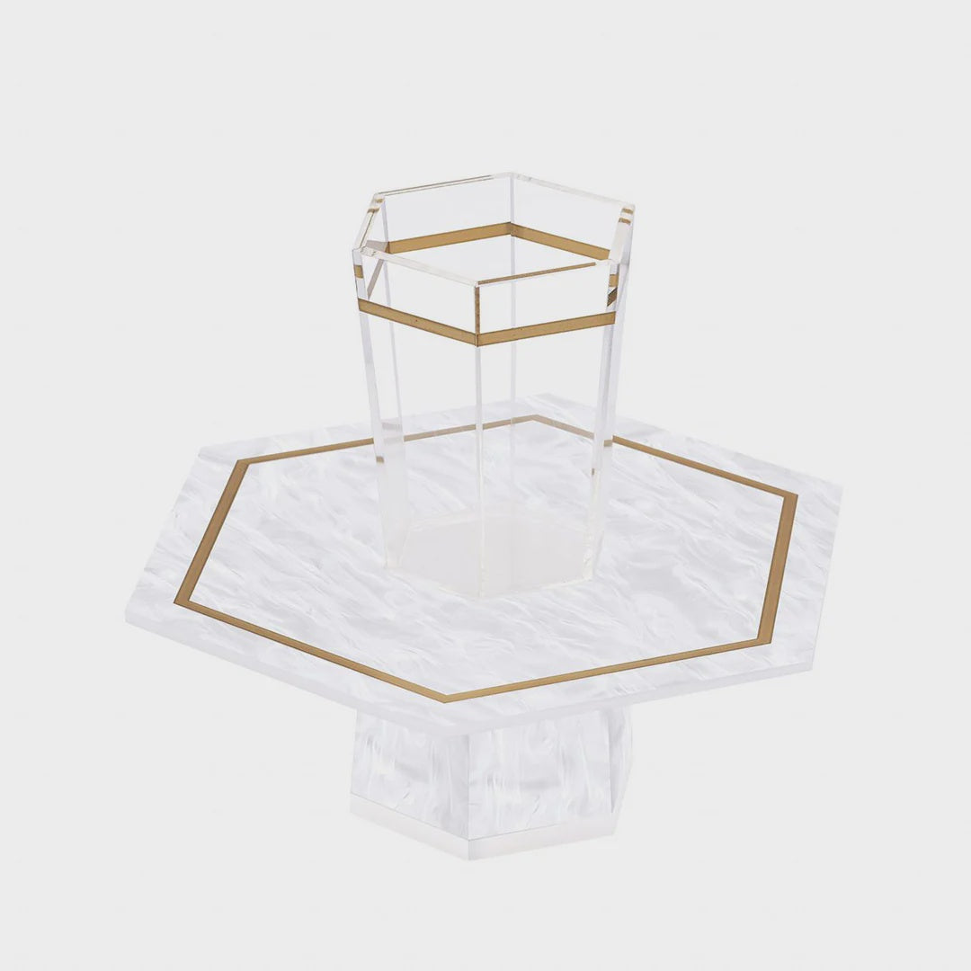 Mayim Achronim - White Pearl {Judaica-Tabletop-Mayim Achronim} Manchester Judaica