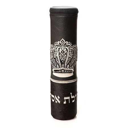 Megillah Holder 1040 black M {Holiday-Purim-Megilah Holder} Manchester Judaica
