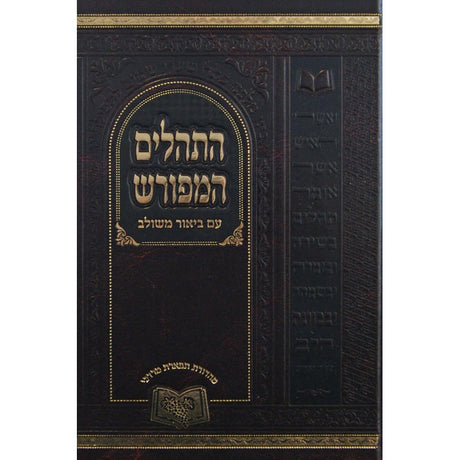 תהלים המפורש ע"ב משולב בלי מבוא 17 ס"מ {ספרים-תפילות-תהלים} Manchester Judaica