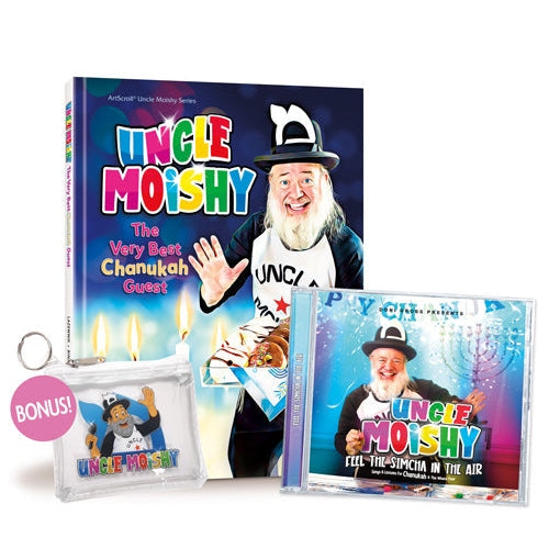 Uncle Moishy Chanukah Book + CD + FREE Tzedakah Pouch! {Holiday-Chanukah-kids books} Manchester Judaica