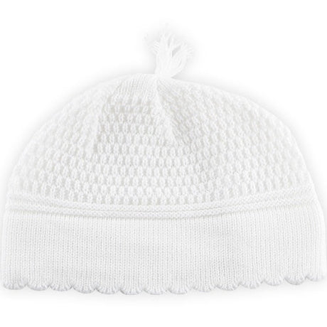 White Nachman Cappel 22Cm {Judaica-Clothing-Kappel} Manchester Judaica