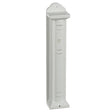 Wood Mezuzah 20Cm - White Stripes {Judaica-Home-Mezuzah Holder} Manchester Judaica