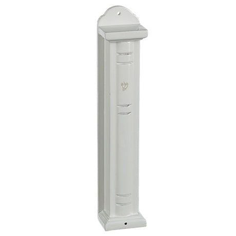 Wood Mezuzah 30Cm - White Stripes {Judaica-Home-Mezuzah Holder} Manchester Judaica