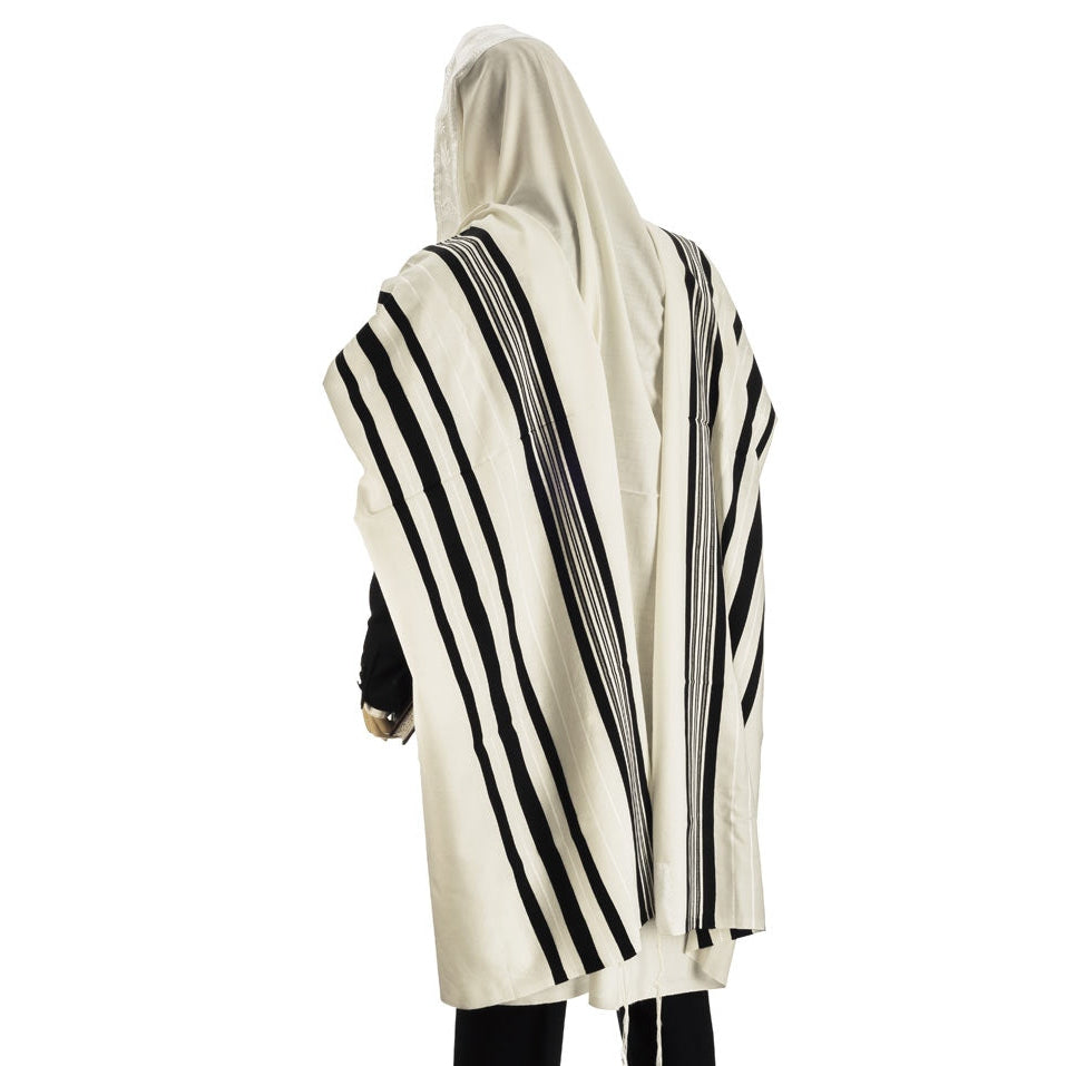 Tallis Rechalim - Black Stripes {Judaica-Clothing-Tallis} Manchester Judaica