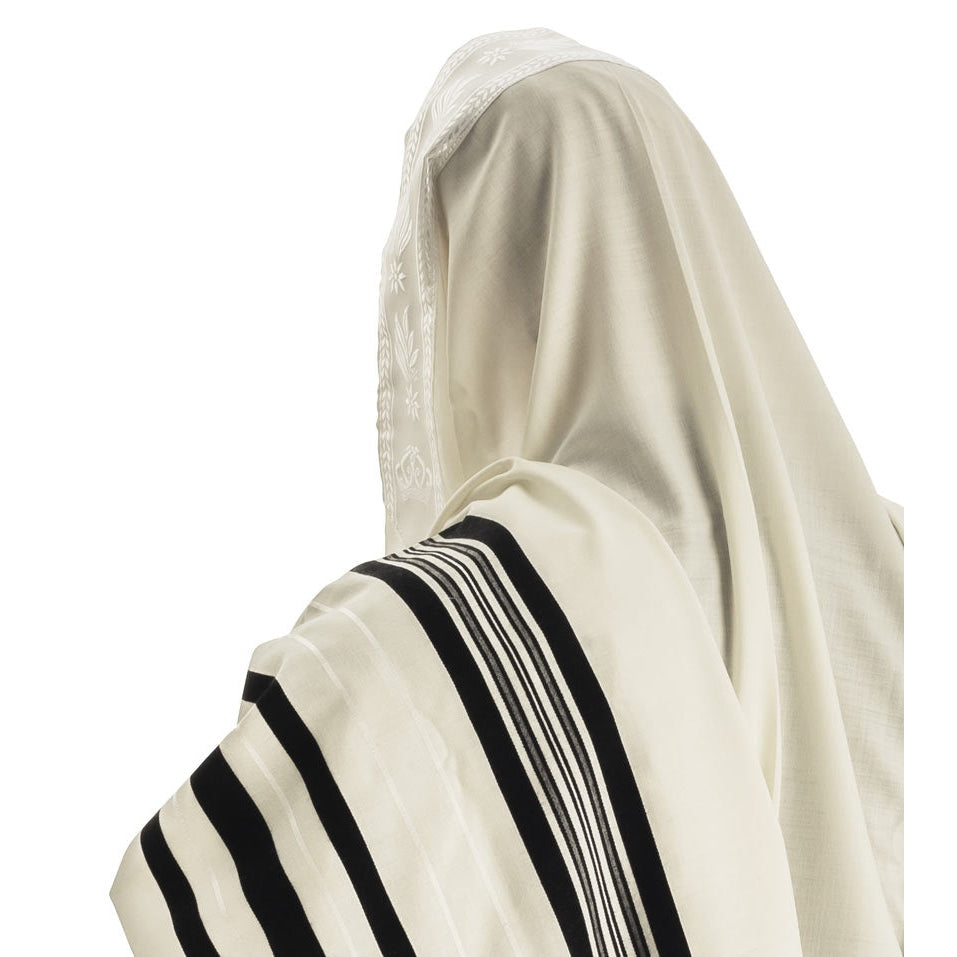Tallis Rechalim - Black Stripes {Judaica-Clothing-Tallis} Manchester Judaica
