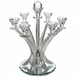 Crystal Candlestick - 6 {Judaica-Lecht-Candlesticks, Candelabra} Manchester Judaica
