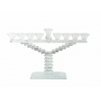 Frosted Crystal Menorah Steps 24cm {Holiday-Chanukah-Menorah} Manchester Judaica