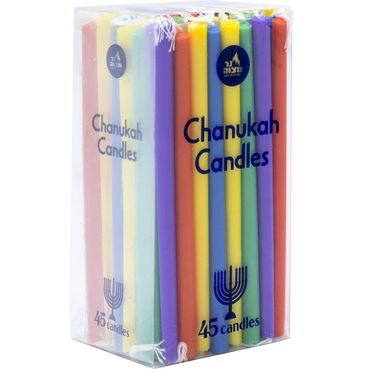 Long Chanukah Candles - multi colour {Holiday-Chanukah-Lecht} Manchester Judaica