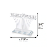 Crystal Elegant Menorah 21x27 cm