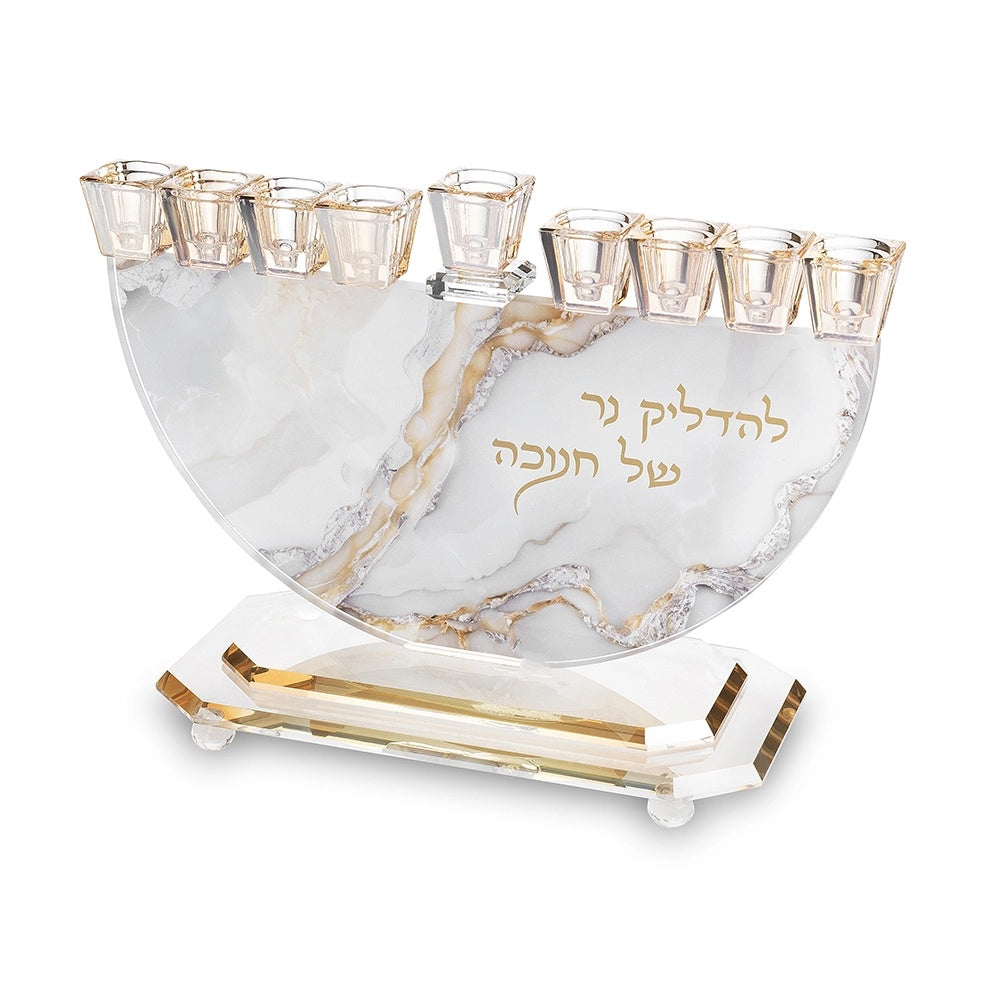 Crystal Elegant Menorah 29x30 cm