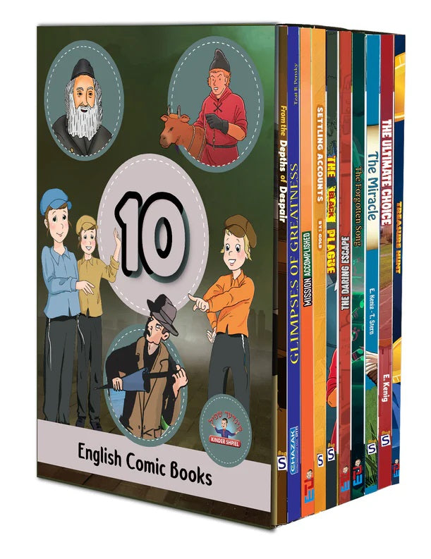 Set of 10 English Comic Books In Slipcase [Paperback]