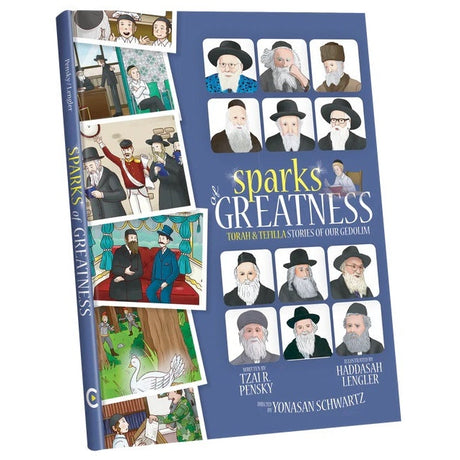 Sparks of Greatness {Books-Kids-Kids Sipurei Tzadikim} Manchester Judaica