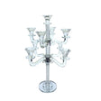 Crystal Candalabra 9 Branch 47Cm {Judaica-Lecht-Candlesticks, Candelabra} Manchester Judaica