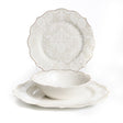 Dinner set - lace white gold 18