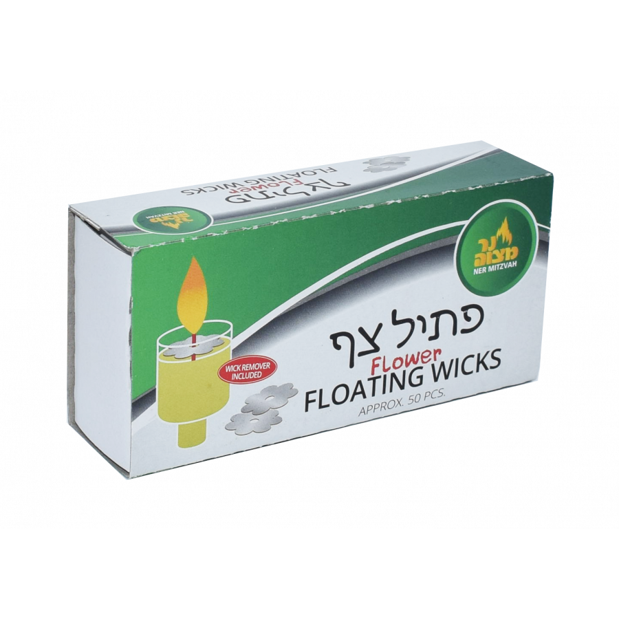 Floating Flower Wicks Large Round {Judaica-Lecht-Candles & Accessories} Manchester Judaica