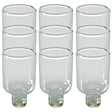 Glass Oil Cups - Wide {Judaica-lecht-Glasses & Accessories} Manchester Judaica
