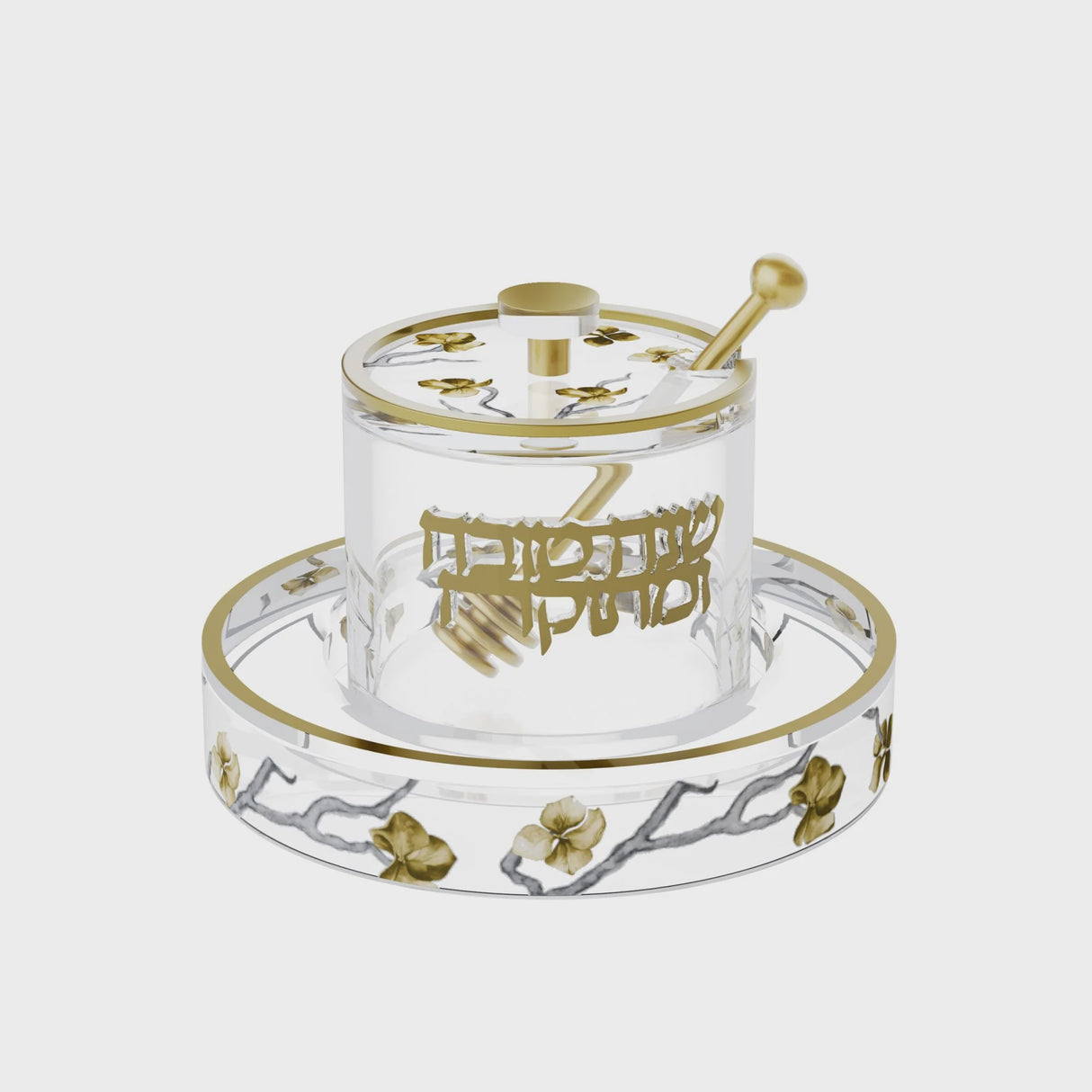 Golden Branch Honey Dish