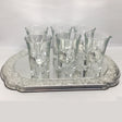 Set Of 6 Liqour Cups + Silver Tray. {Judaica-Tabletop-Wine & Liquor} Manchester Judaica