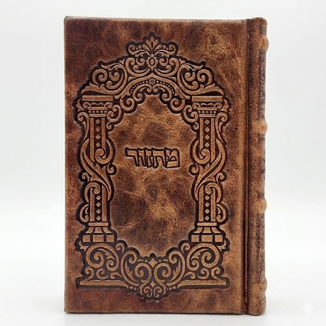 Leather Siddur Es Rotzon Sefard XL - Antique 25 {ספרים-תפילות-סדור} Manchester Judaica