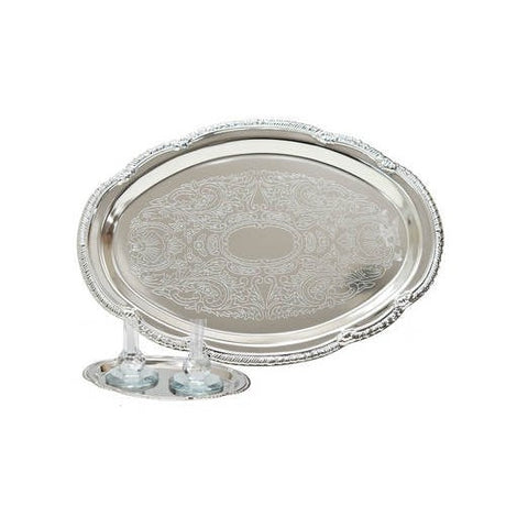 Oval Candle Tray {Judaica-Lecht-Lecht Trays} Manchester Judaica