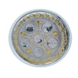 Seder Plate With Legs - Gold {Holiday-Pesach-Ka’arah Pesach Plates} Manchester Judaica