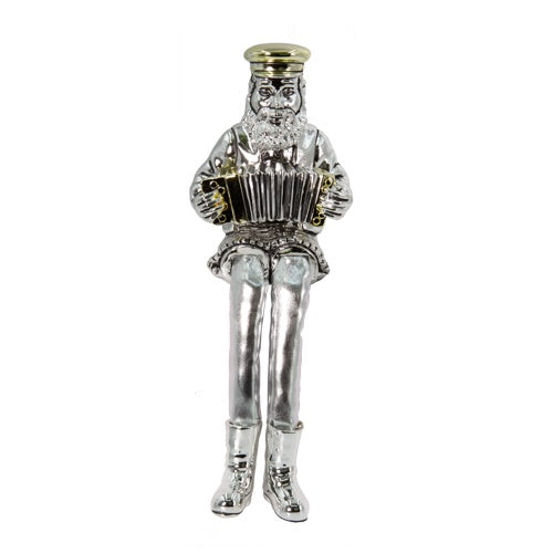 Sitting Figurine 25cm- Accordion Player {Judaica-Home-Polyresin Sitting} Manchester Judaica