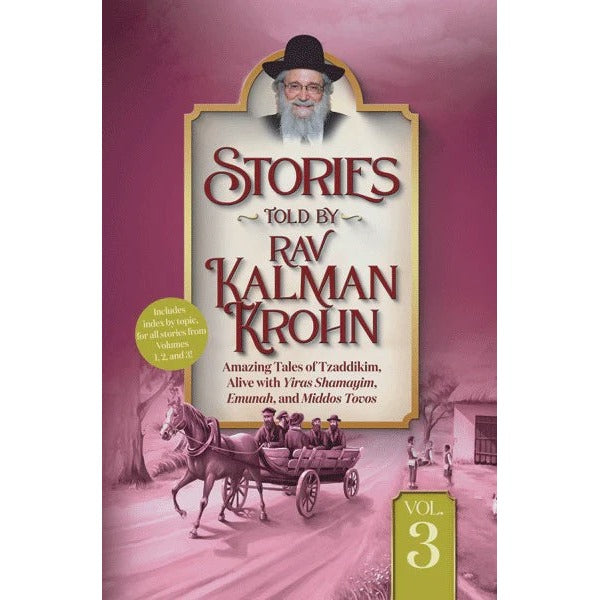 Stories Told By Rav Kalman Krohn Volume 3 {Books-English-Short Stories} Manchester Judaica