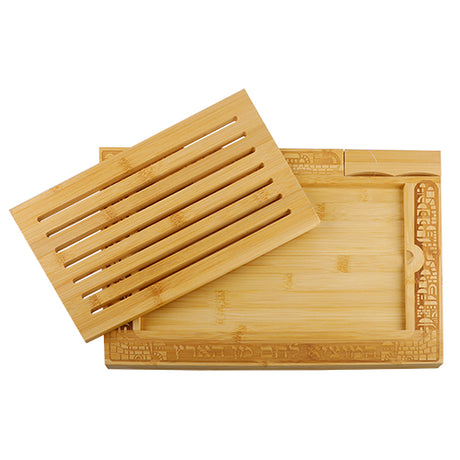 Wood Challah Tray With Knife {Judaica-Tabletop-Challah Board} Manchester Judaica