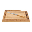 Wood Challah Tray With Knife {Judaica-Tabletop-Challah Board} Manchester Judaica