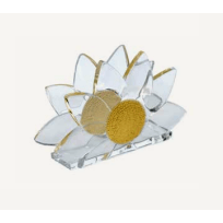 Acrylic Flower Napkin Holder - gold Judaica-Tabletop-Napkin Holder 610861 Manchester Judaica