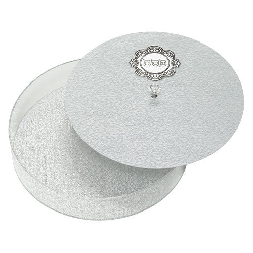 Acrylic Round Matzah Box Holiday-Pesach-Matzah Box 12373 Manchester Judaica