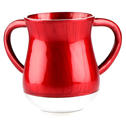 Aluminium Washing Cup - Red Judaica-Home-Washing Cup 454210 Manchester Judaica