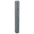 Aluminum Mezuzah 15Cm - 3D Metallic Blue Striped Design {Judaica-Home-Mezuzah Holder} Manchester Judaica