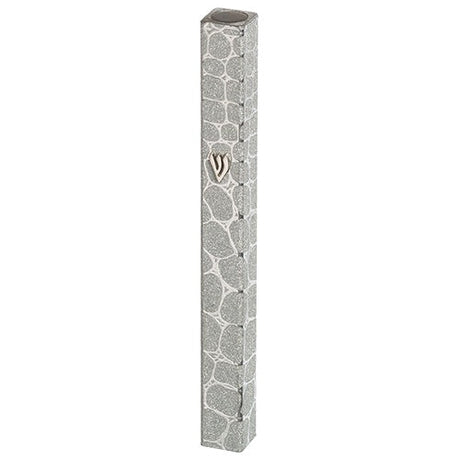 Aluminum Mezuzah 15Cm - Bubbles {Judaica-Home-Mezuzah Holder} Manchester Judaica